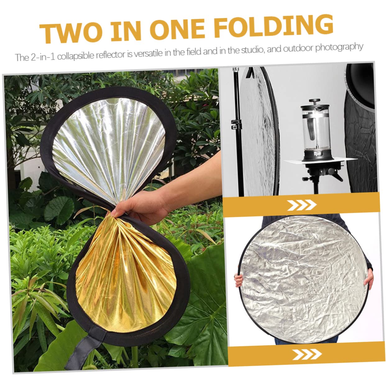 Balacoo Multi-disc Light Reflector for Photo 60cm Portable Photography -in-1 Design Easy to Carry