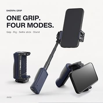 Freewell Versatile Bluetooth Smartphone Selfie Grip with ARCA Standard, Cold Shoe Mount for iPhone, Samsung Cell Phone