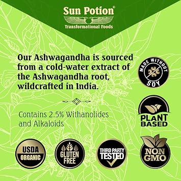 Sun Potion Ashwagandha Root Extract Powder 111g