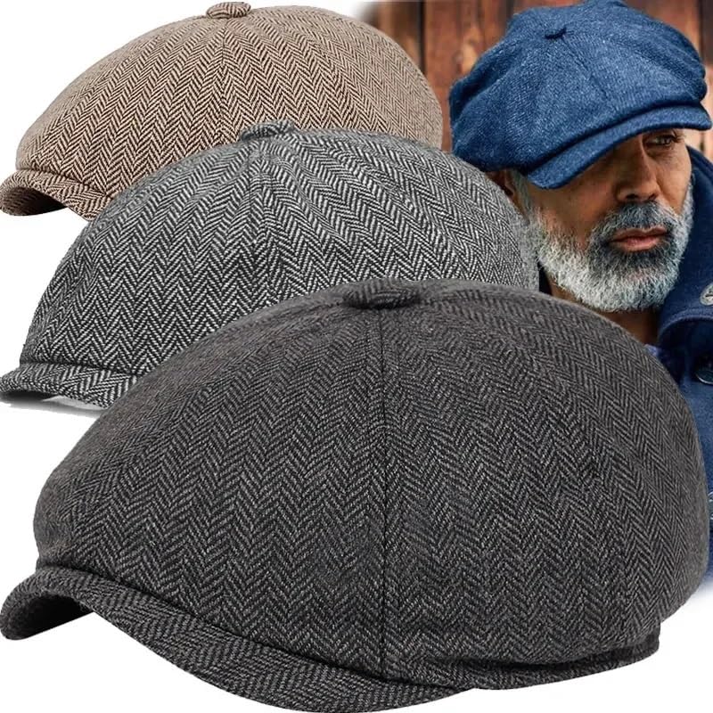 Amazon.com: LiuliuBull Men's Tweed Newsboy Hat Gatsby Beret with