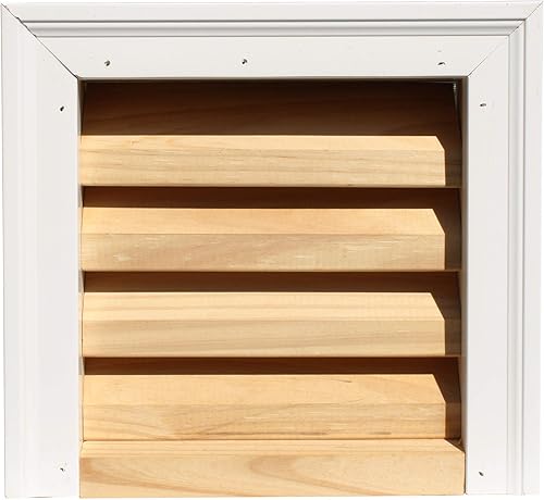 Miniatura 2 de Shed Windows and More Ventilación a dos aguas estándar de 12" x 12" con molduras de ladrillo