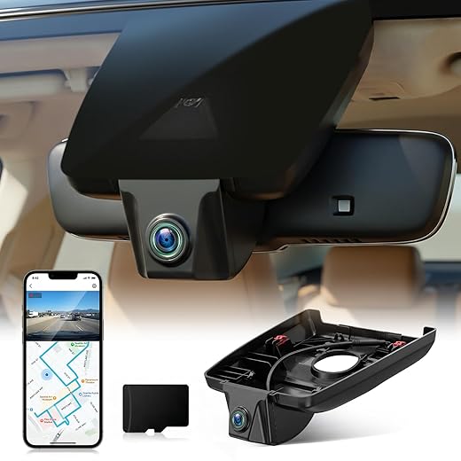 OEM Look Integrated 4K Dash Cam for Lexus ES350 ES300h ES250 2019-2025, Stealth Design Hidden Car Camera, UHD 2160P, Ultra-Wide Angle, Rain Sensor Plug & Play, G-Sensor, with 64GB Card