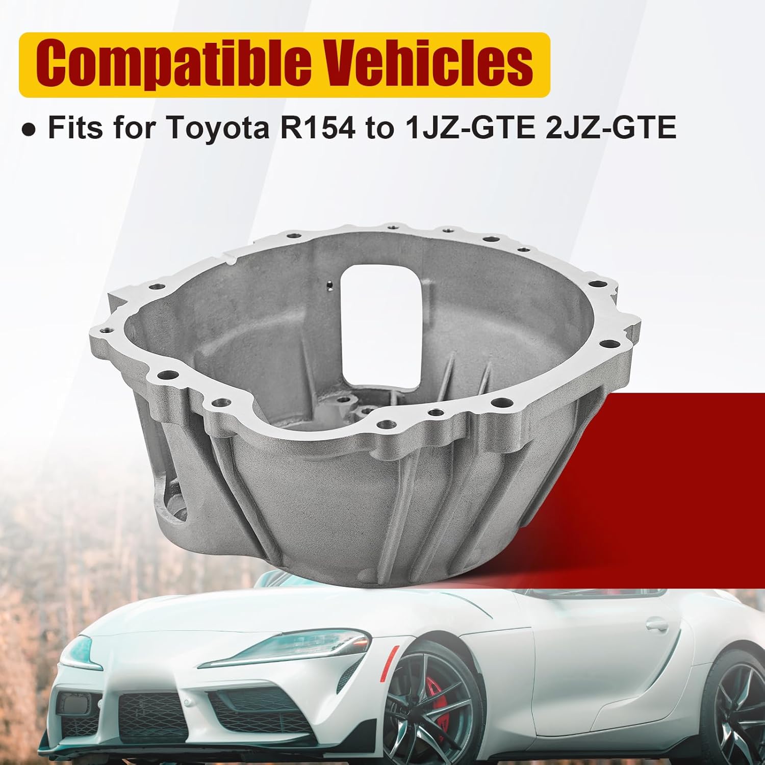 31111-14111 Clutch Housing Bell Compatible with Toyota R154 to 1JZ-GTE 2JZ-GTE, 3111114111