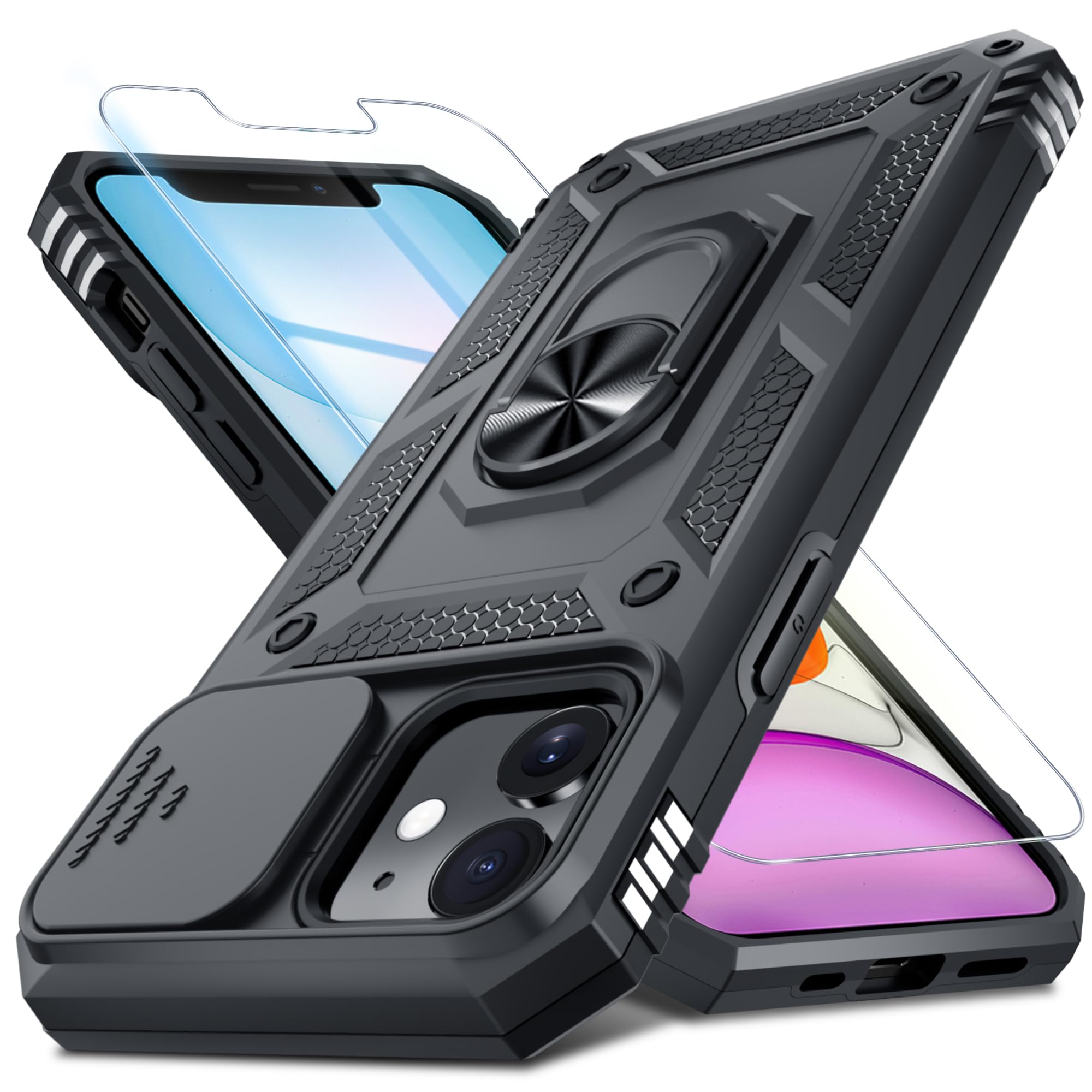 iPhone 11 ケース Amazon.com: Janmitta for iPhone 11 Phone Case Built in Slide