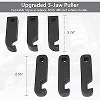 Vista 4 de Kit de extractor de polea de amortiguador de equilibrador armónico, compatible con Ford GM Chrysler Cadillac Chevy Trucks Mitsubishi, extractor de 3
