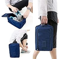 2 Borse Porta Scarpe Da Viaggio Impermeabili - Sacchetti Salvaspazio Con Manico, Nero - Foto 3