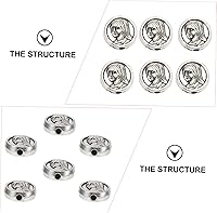 Vista 5 de 50 cuentas espaciadoras con cuentas de Virgen María, dije sagrado con cruz y Jesús, cuentas de oración cristiana, cuentas para hacer joyas, cuentas