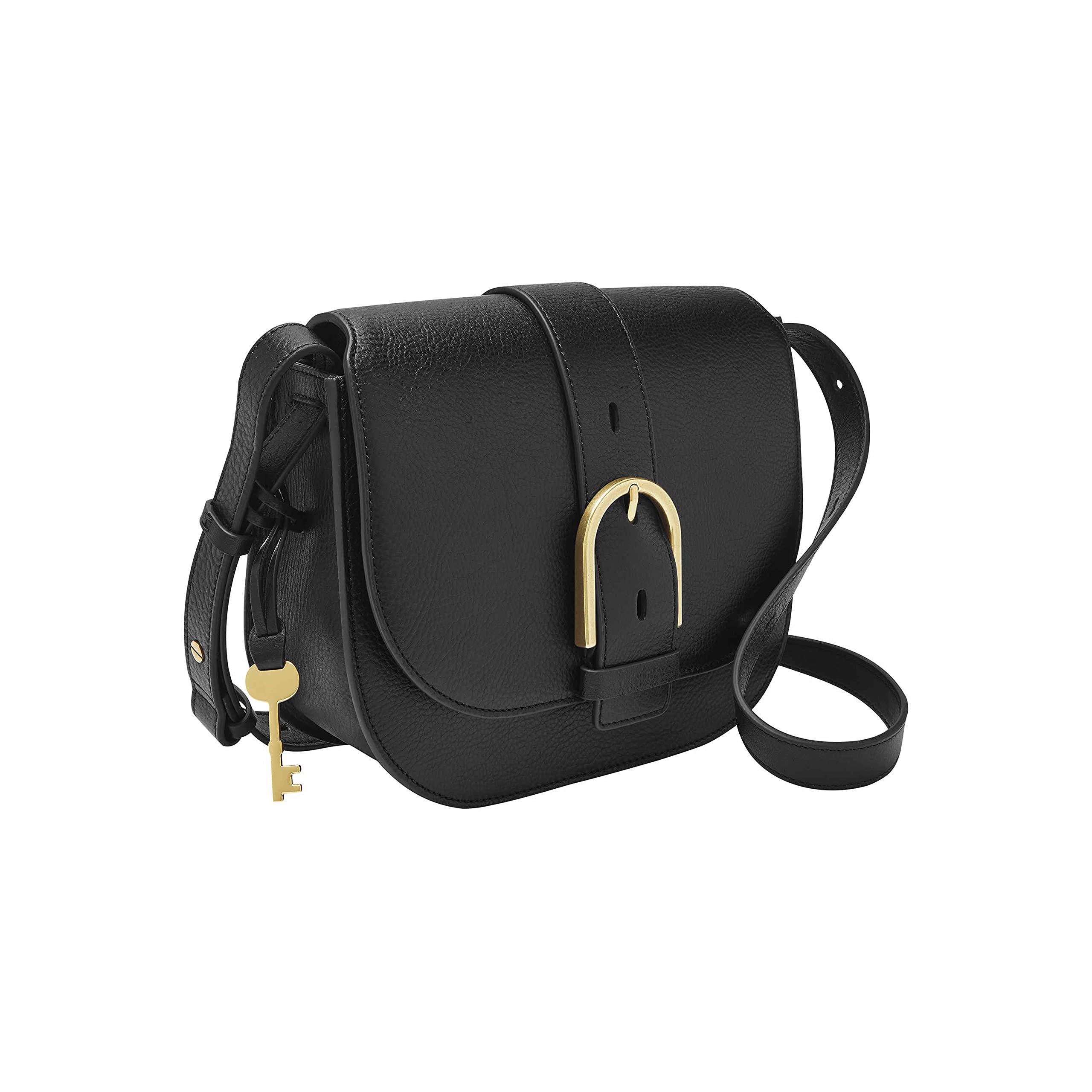 Fossil womens Crossbody, Black, 8.75 L x 3.5 W 7 US