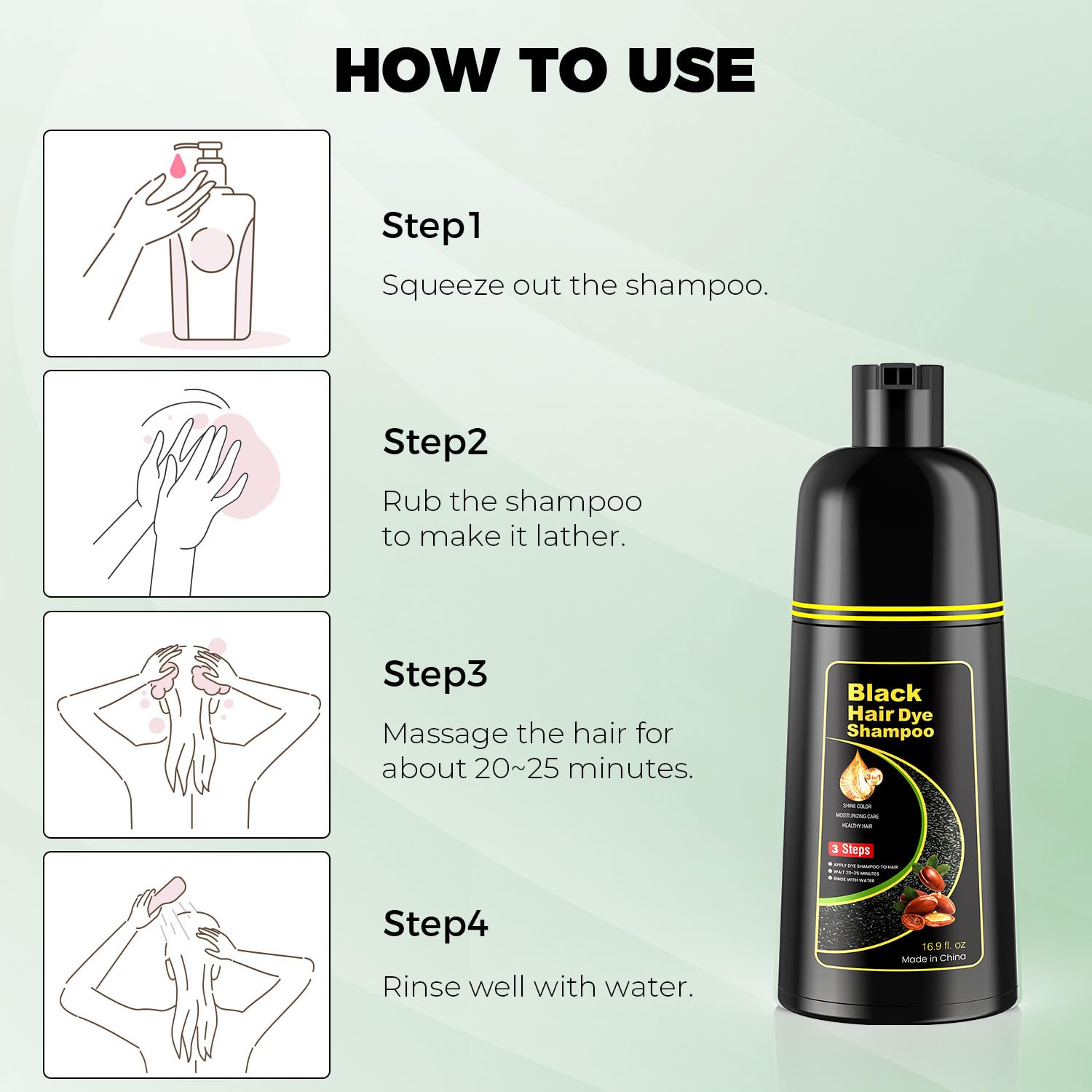 KUROCream shampoo Natural Black 400g ×3 Amazon.com : Natural Black