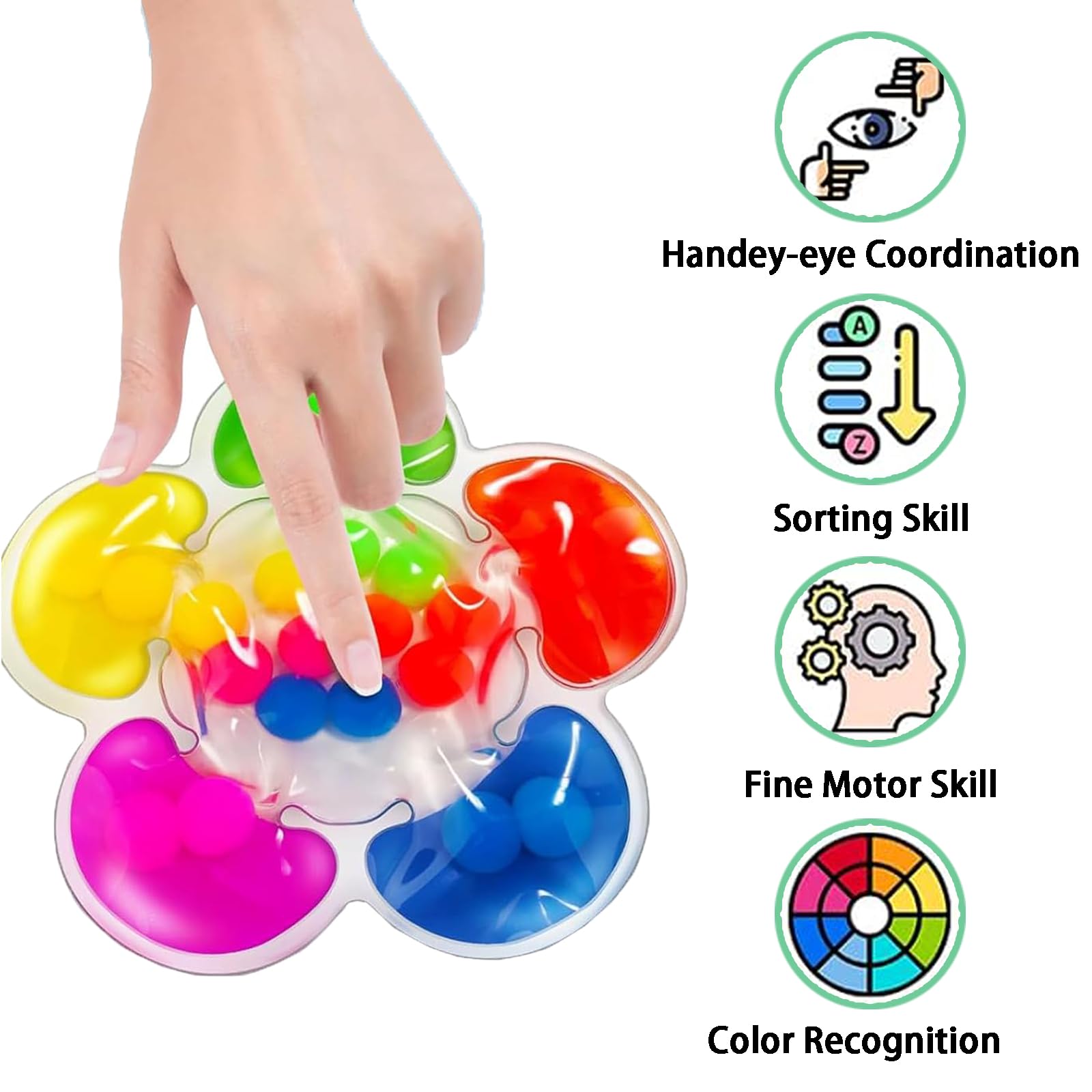 KFSCIP 1 Pcs Colour Sorting Toys For Toddlers, Colour Sorting Sensory ...