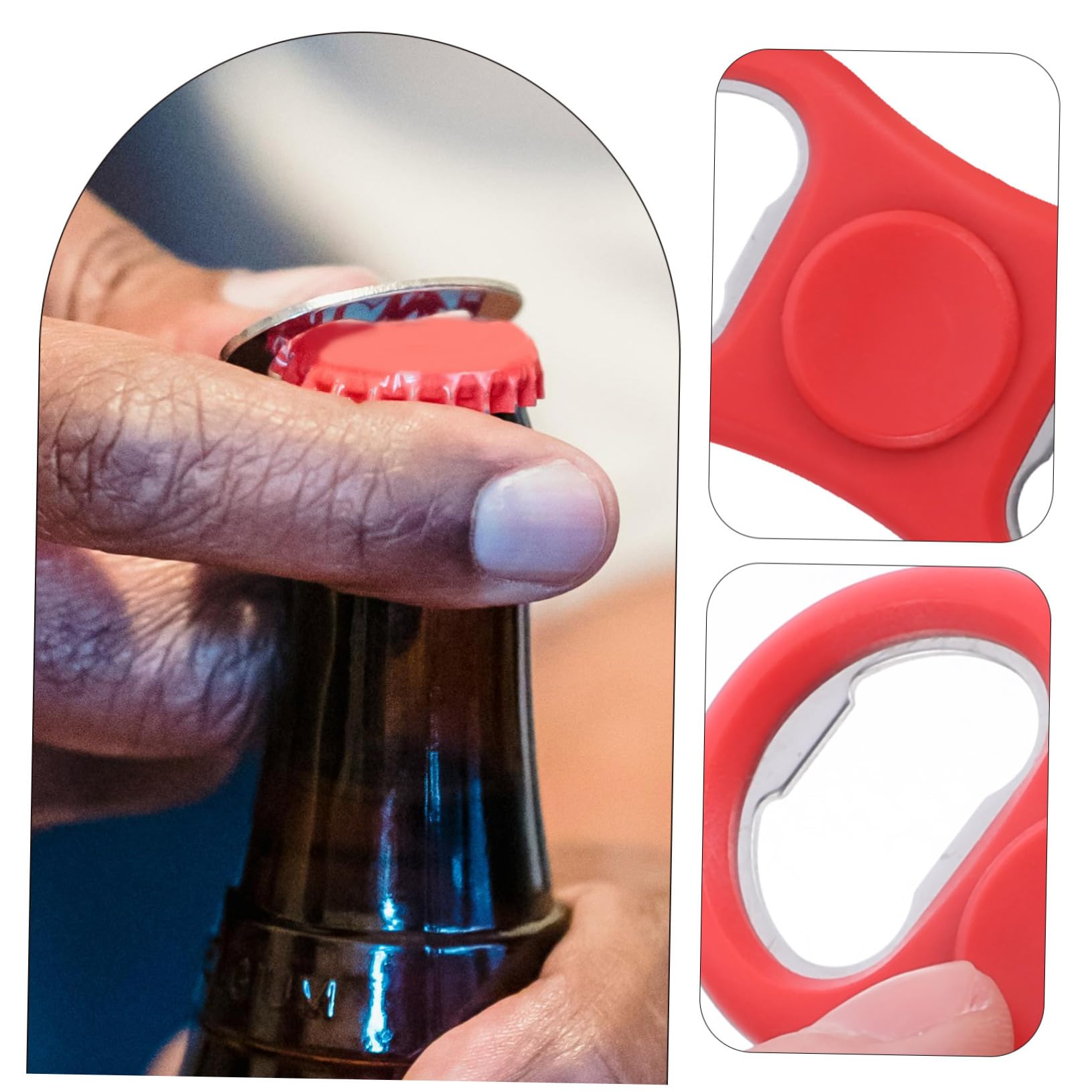 PRETYZOOM 4 Juegos Abridor De Botellas Giratorio Cóctel Aireador De Vino Abrebotellas Cerveza Destapador De Cerveza Abridor De Cerveza De Fiesta Herramientas Abiertas De Cerveza 5 Piezas * 4