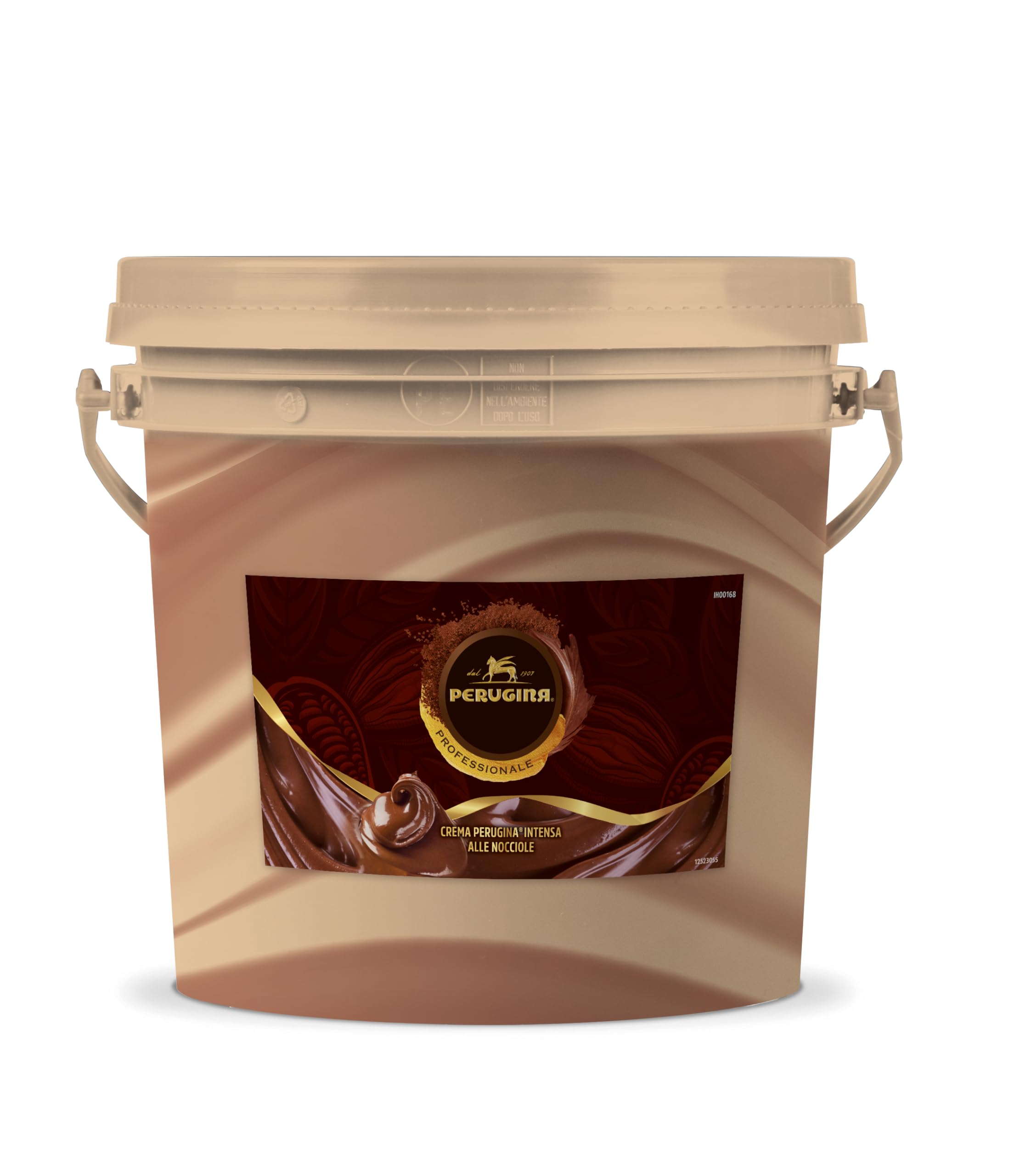 PERUGINA PROFESSIONALE Crema Intensa Nocciole Secchiello 3kg | Crema spalmabile al gianduia, ideale per come ingrediente per la realizzazione di dolci, farciture e guarnizioni