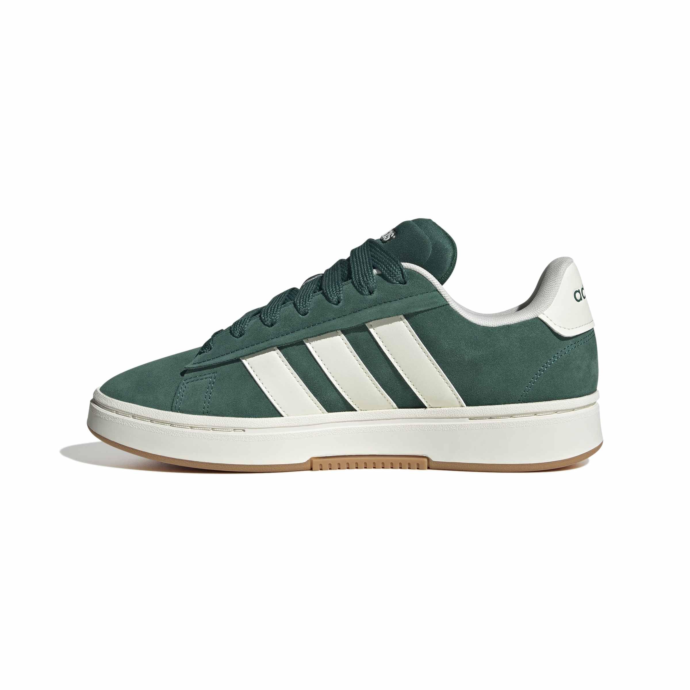 adidas Homme Grand Court Alpha 00S Shoes, Collegiate Green/​Off White/​Gum 3, 37 1/​3 EU