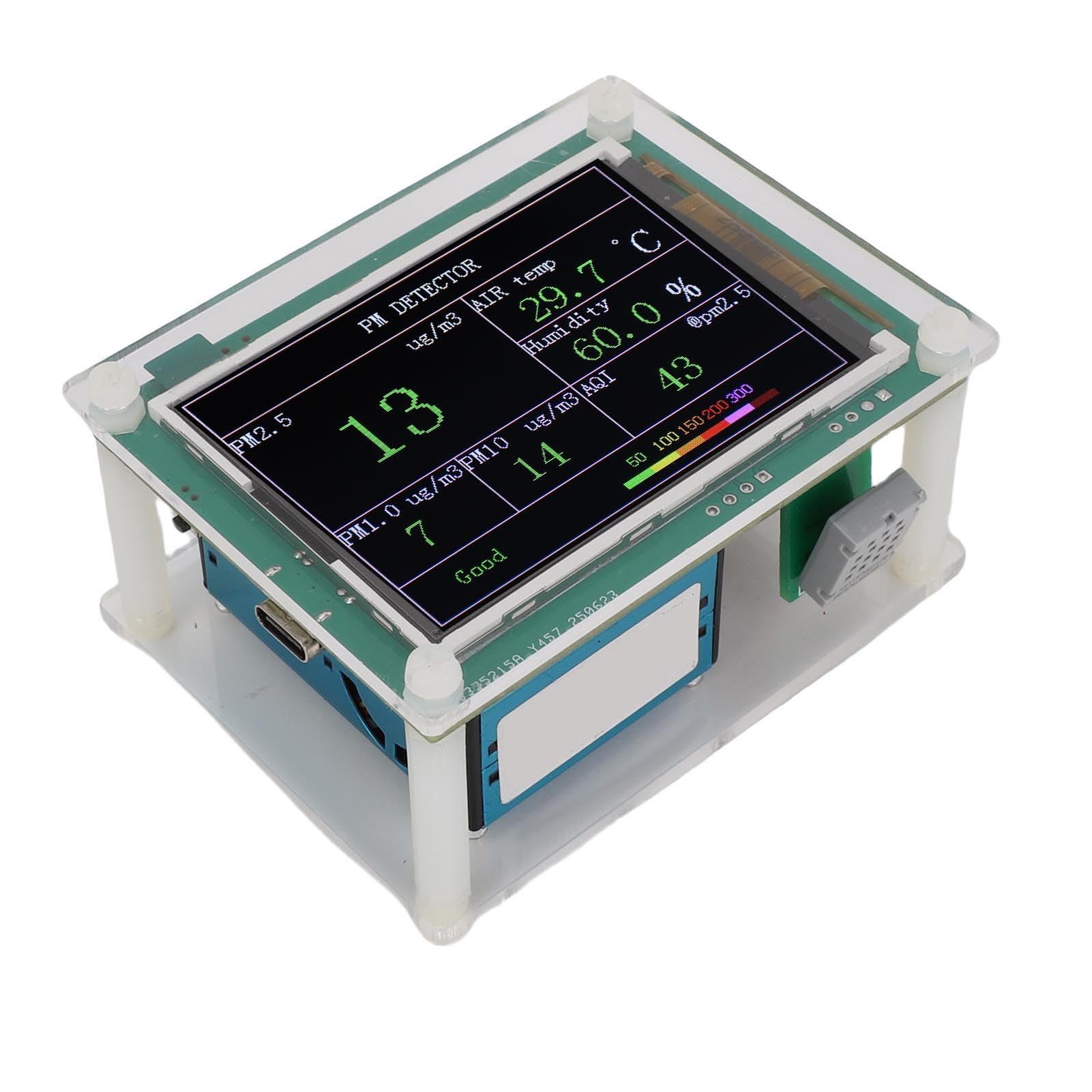 Sensor de Calidad con Detección de PM1.0 PM2.5 PM10, Temperatura y