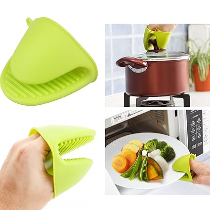 Silicone Kitchen Glove Oven Pot Holder Heat Resistant Tool BBQ Baking Cook Mitts