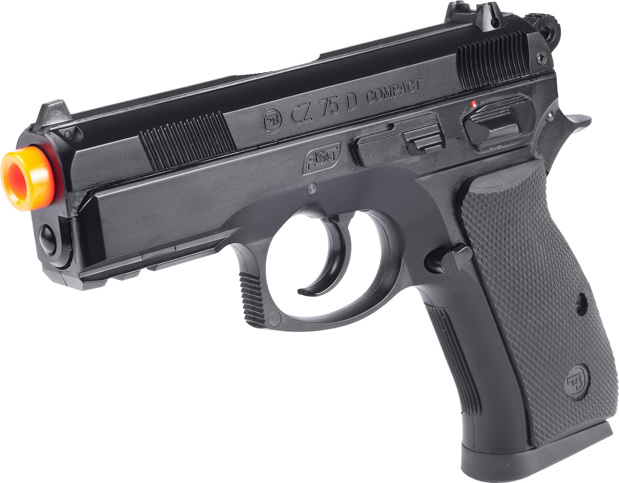 Evike Airsoft - ASG Licensed High Power CZ75D Compact Co2 Airsoft Gas Airsoft Pistol (410~450 FPS)