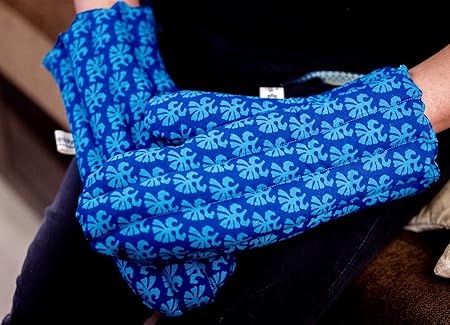 Aksobha Herbal Hot & Cold Hand Mitts Gloves Therapy to Reduce Pain and Swelling for Men & Women; Natural Muscle Relief & Relaxation - 12 x 8 (Inches)