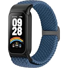 Braided Bands Compatible with Xiaomi Band 9 Active/Redmi Smart Band 3 for Women Men, Soft Breathable Nylon Sports Straps for Mi Band 9 Active