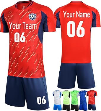 Custom Soccer Jersey Kids Men Women Personalized Soccer Uniforms for Boys Youth Girls Team Soccer Uniform Set