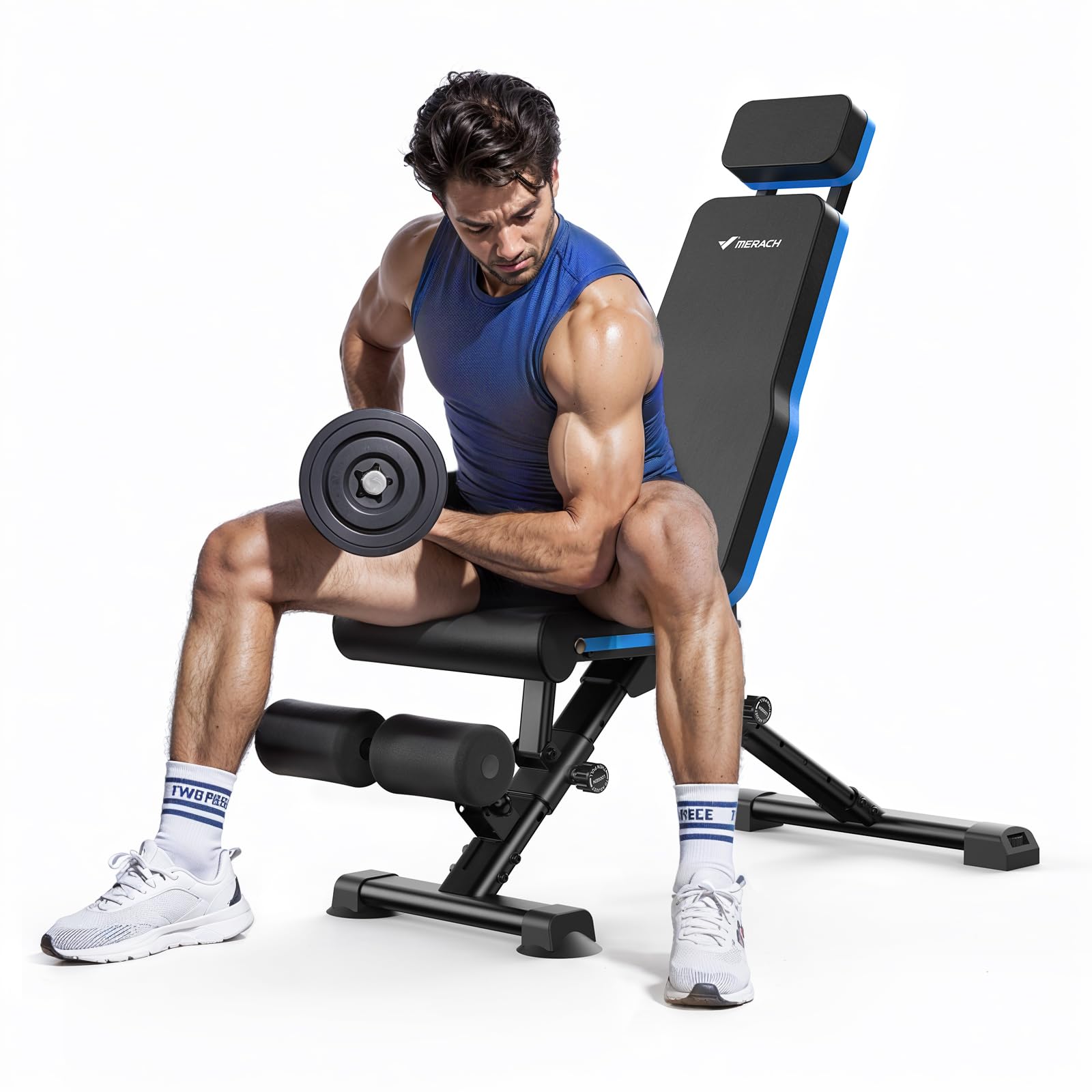 Deeliva Adjustable Weight Bench Press for Home Gym