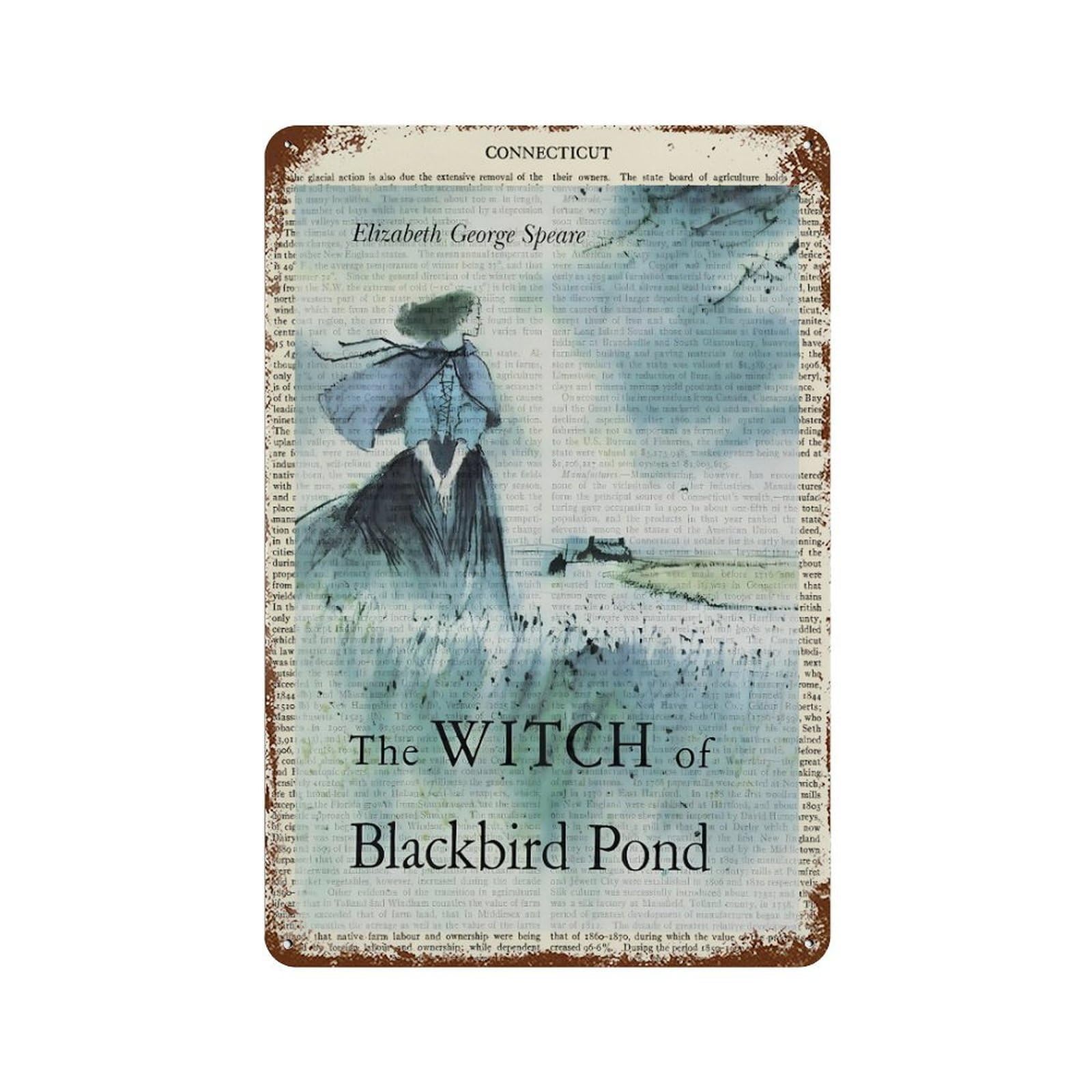 xiaoxiaoshen The Witch Of Blackbird Pond Wall Decor Art Metal Tin Poster Modern Home Decor Art Home Bar Shop Decorations Vintage Sign 30x20cm