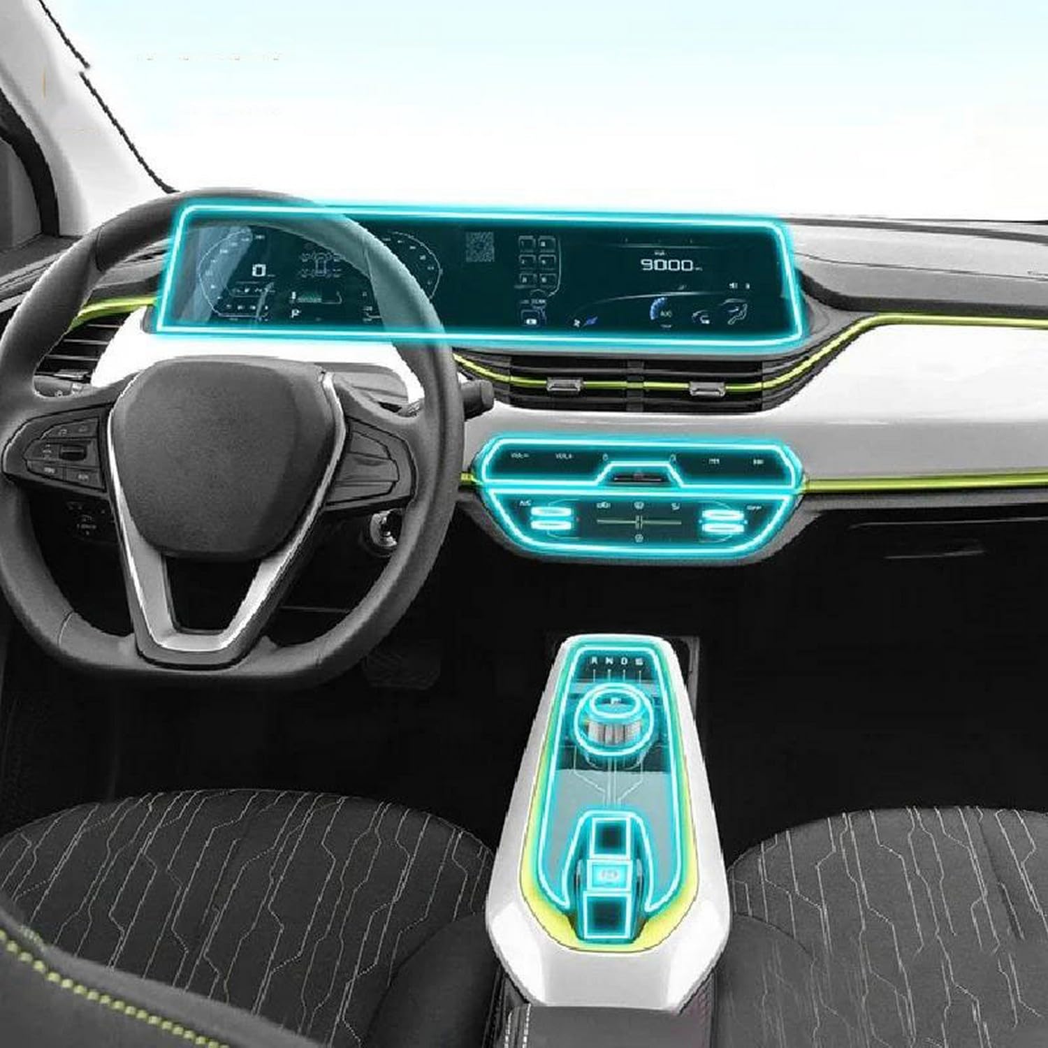Écran de console anti-rayures PPF TPU pour Changan E-Star 2020-2023 protection