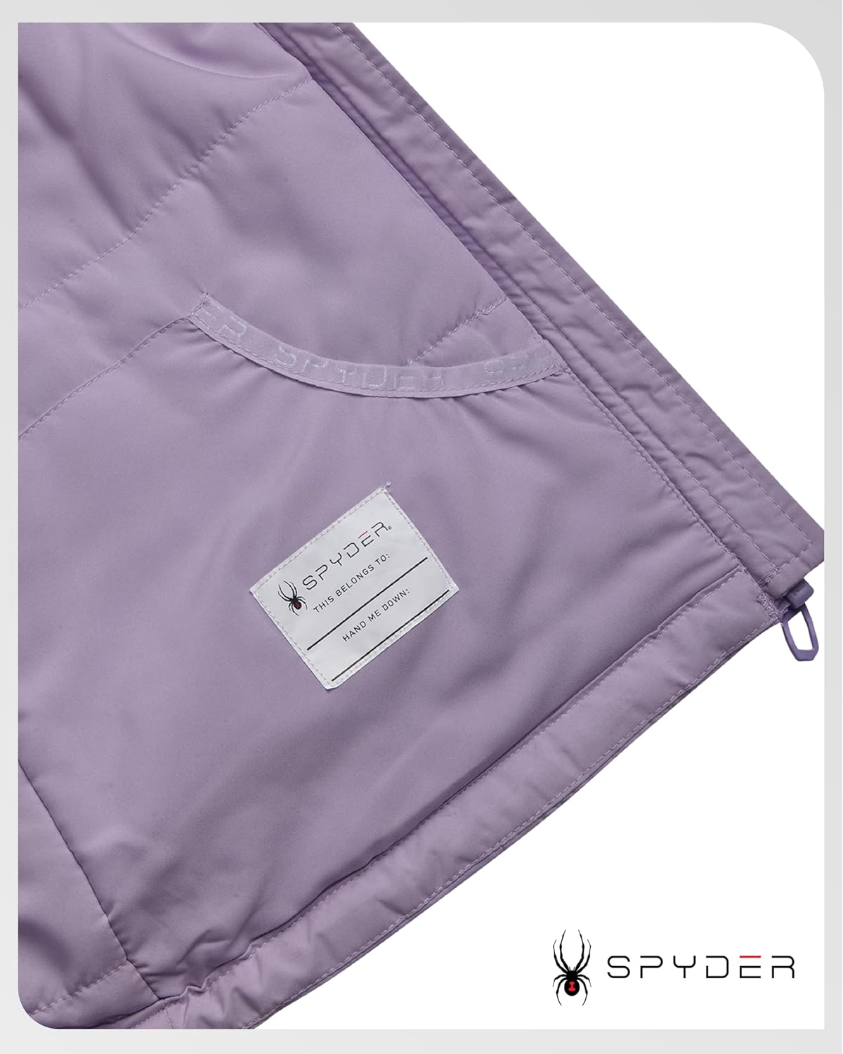 Spyder Girls Windbreaker Jacket - Lightweight Insulated Water and Wind Resistant Jackets for Girls Zip Up Kids Outerwear Coat - Image 5