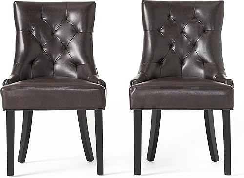 Modern Upholstered Dining Chairs with Wood Legs - Table & Chair Sets, Desk Chair for Kitchen, Living Room, Office, Restaurant and Bar Stools