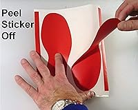 Vista 4 de LiteMark Calcomanías de vinilo para piso, calcomanías de línea para suelo de aula, oficinas, bailes, eventos, marcadores de puntos duraderos