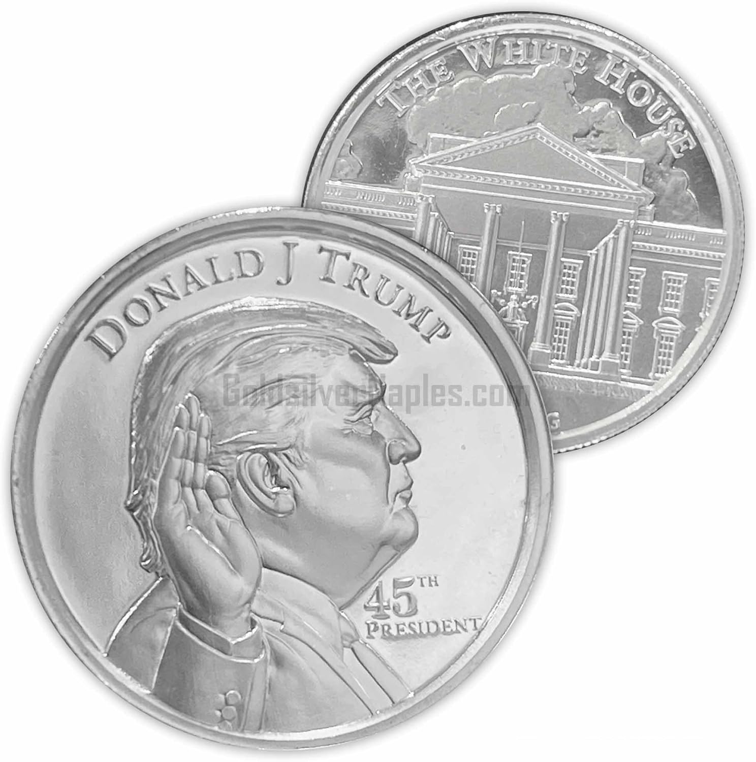 1oz Trump "The oath" inauguration of president silver display capsule