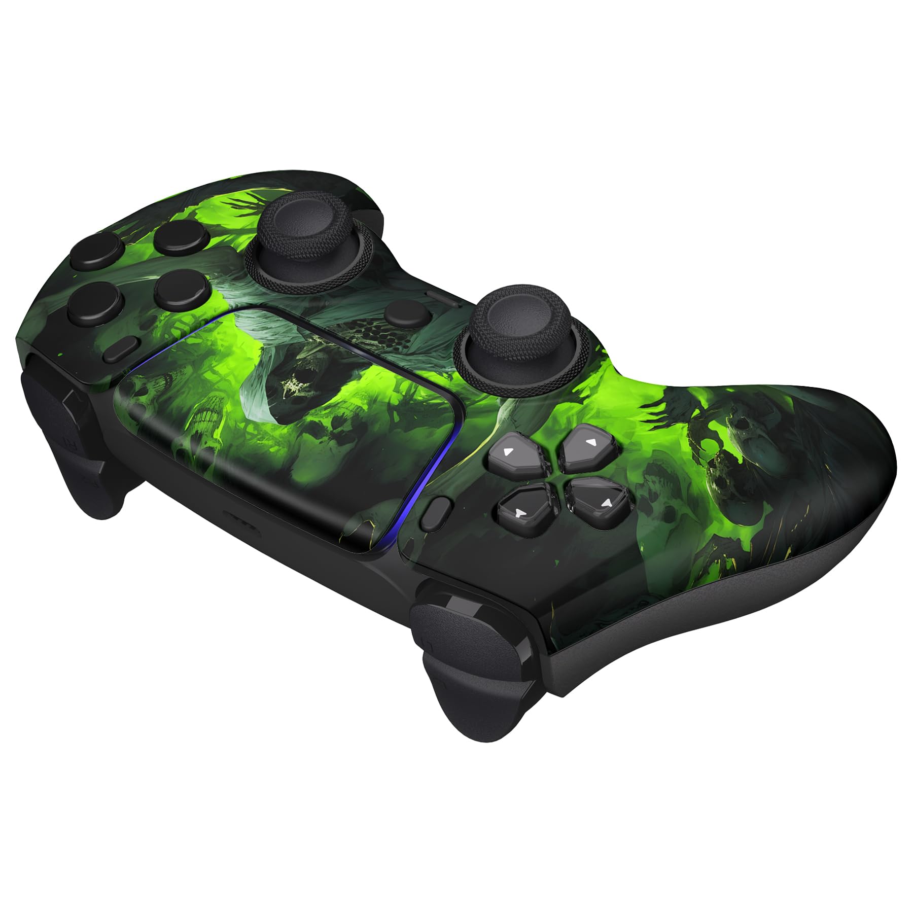 eXtremeRate Luna Cover Ricambio per ps5 Controller,Custodia Copertura Frontale Scocca Shell Ridisegnato&Touchpad&Anelli Compatibile con ps5 Joystick BDM 010/020/030/040/050-Carnevale Oscuro