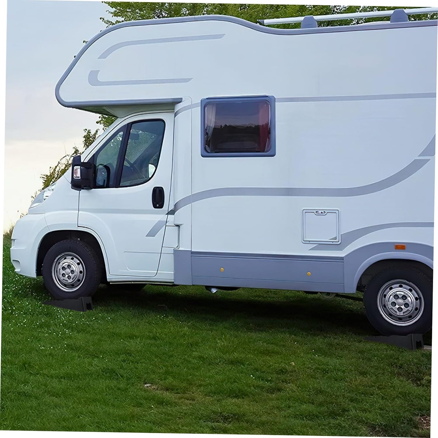 Leveling Blocks Car Ramps 3-Stage Rv Levelers Heavy Duty Wheel Chocks for Uneven Ground 5t