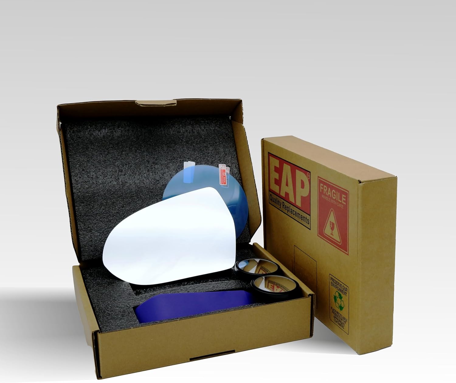 EAP Driver Side Mirror Glass Compatible with Kia Niro 2017-2022, Heated 87611G5120 87611G5000 KI1324126