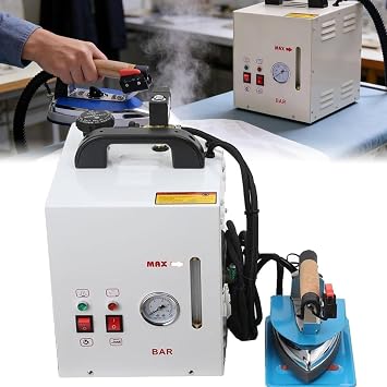 Industrial steam Iron Curtain Electric Iron Boiler steam can be Adjusted 1600w Booster Iron, with 4l Stainless Steel Boiler, for Clothing Store, Laundry, Factories, and Curtain Shops.