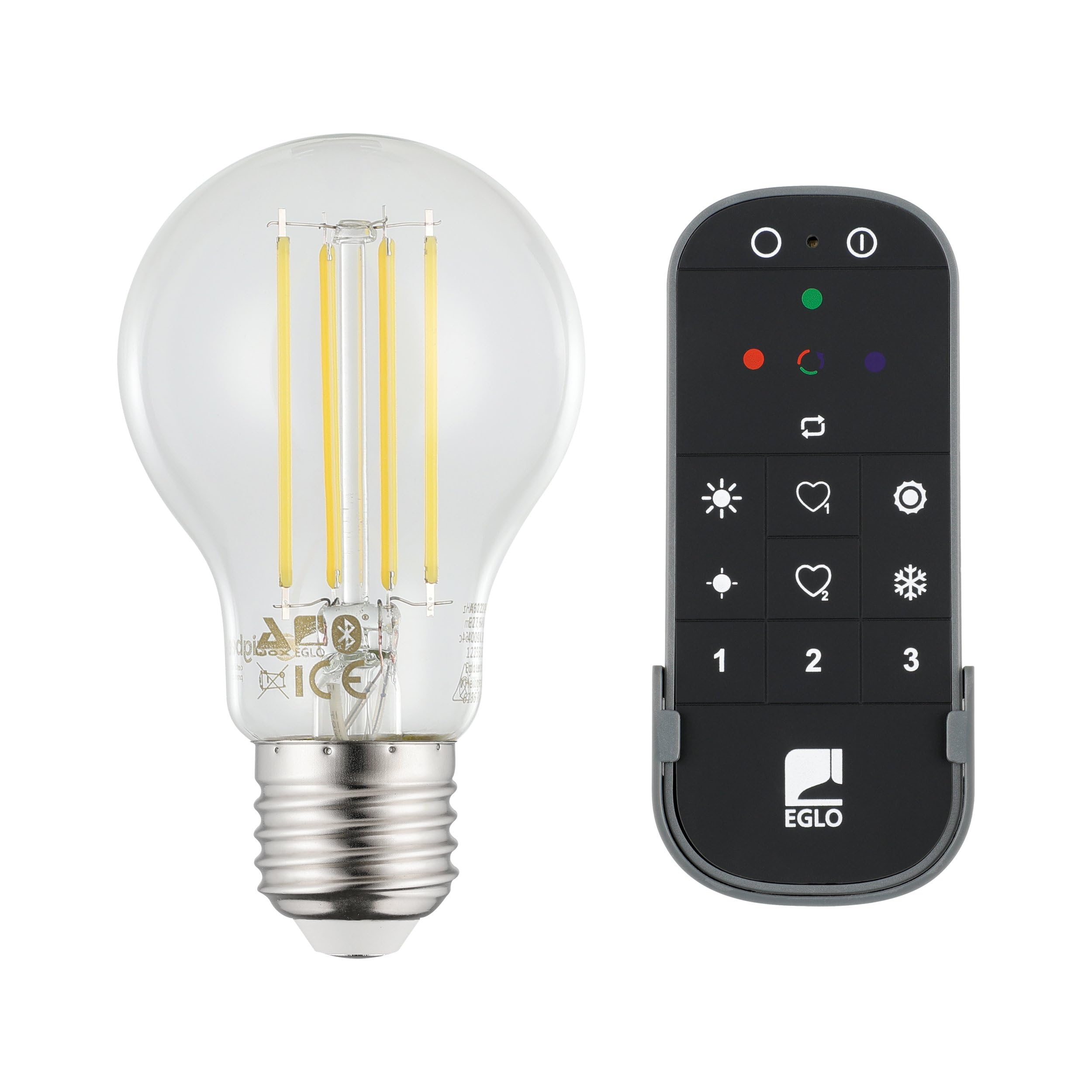 Eglo Connect.z Set of 2 Smart Home E27 LED Light Bulbs, A60