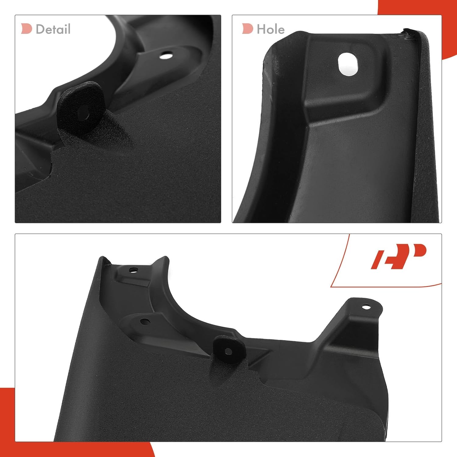 A-Premium Set of 2PCS Mud Flaps Splash Guards Mudflaps Mudguards with Hardware Kits Compatible with Toyota Tacoma 2023+, Front (Driver and Passenger Side)