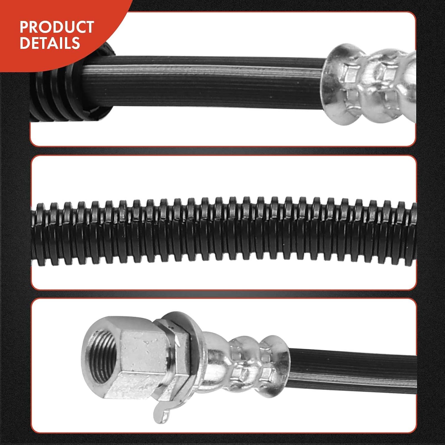 A-Premium Rear Center Brake Hydraulic Hose Compatible with Select Dodge and Ram Models - Ram 2500 2003-2010, Ram 3500 2003-2005, 2500 2011