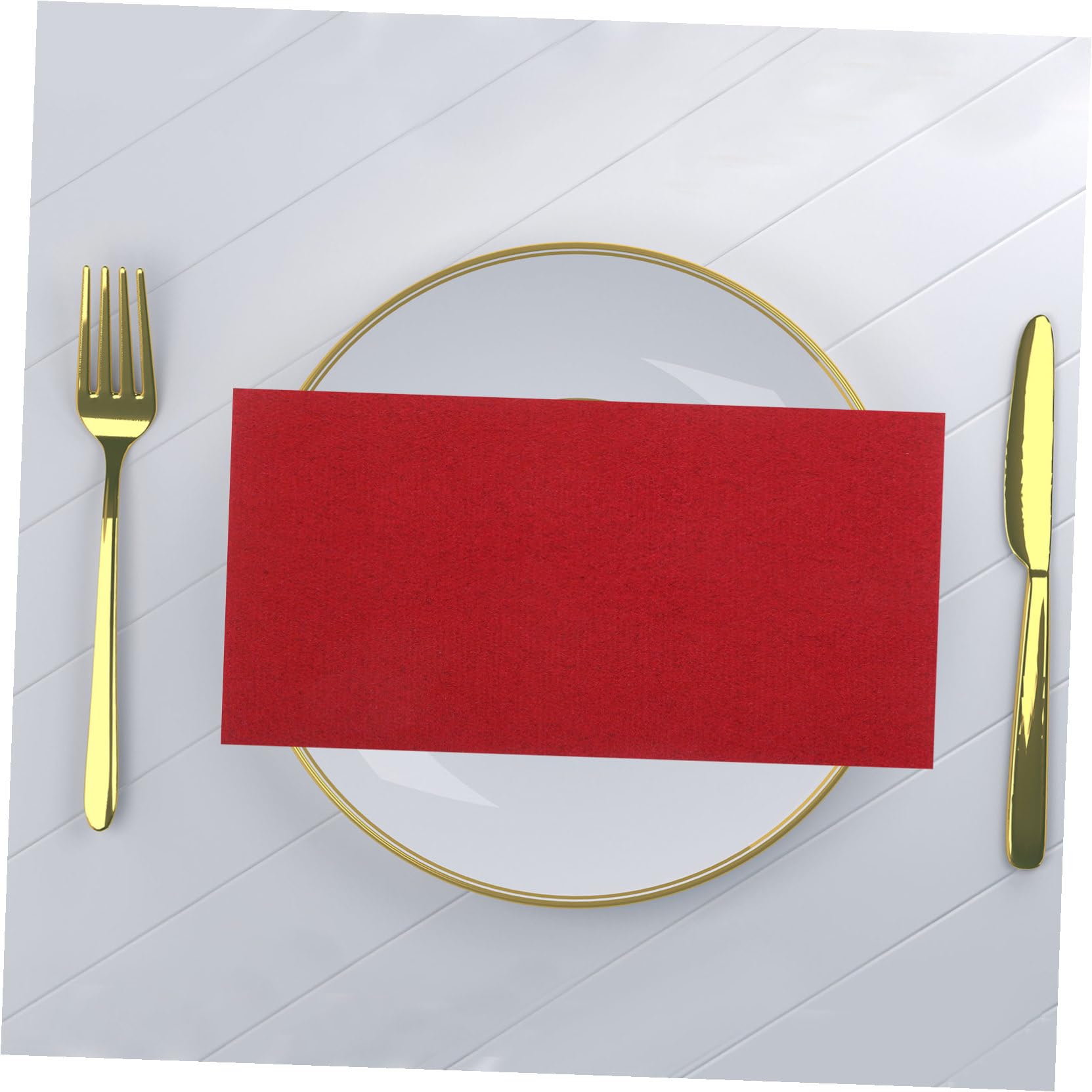 Servilletas de Papel de Colores Rojas 20x20cm para Restaurantes Occidentales y Fiestas de Vino, Ligeras y Cómodas, Paquete de 150 Unidades