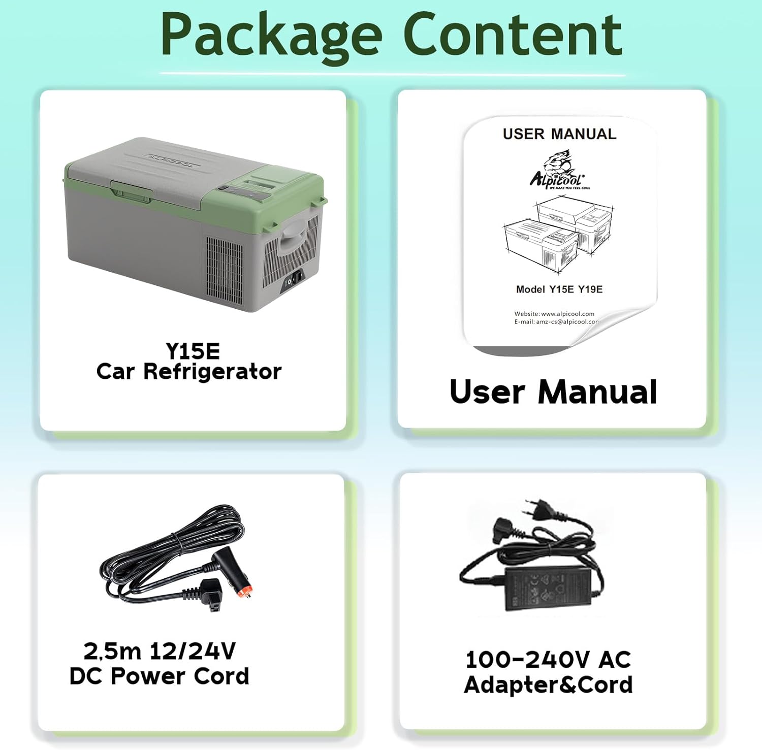 Alpicool Y15E Control Panel and Features