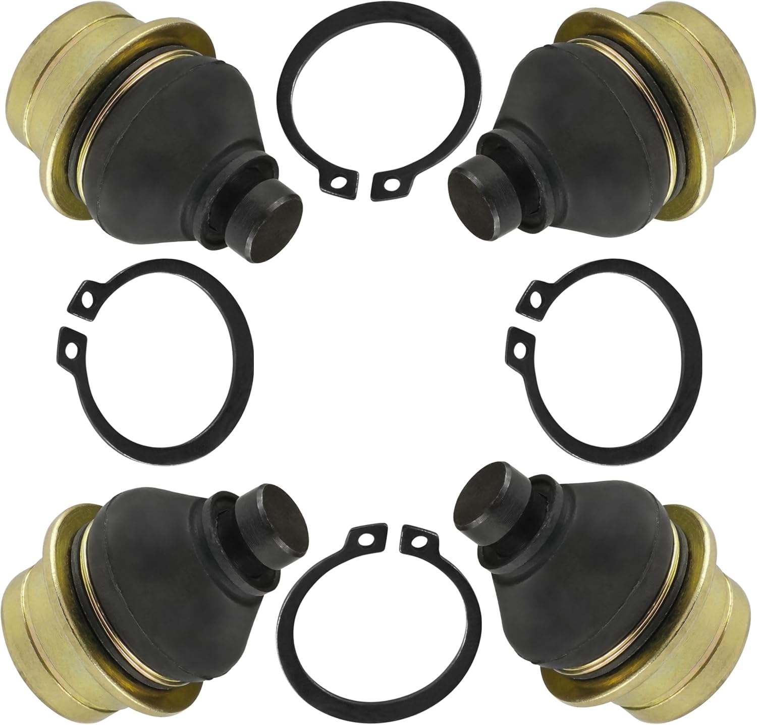 Caltric 4 Ball Joints Upper and Lower Compatible With Suzuki Vinson 4WD LT-F500F LTF500F 2003 2004 2005 2006 2007