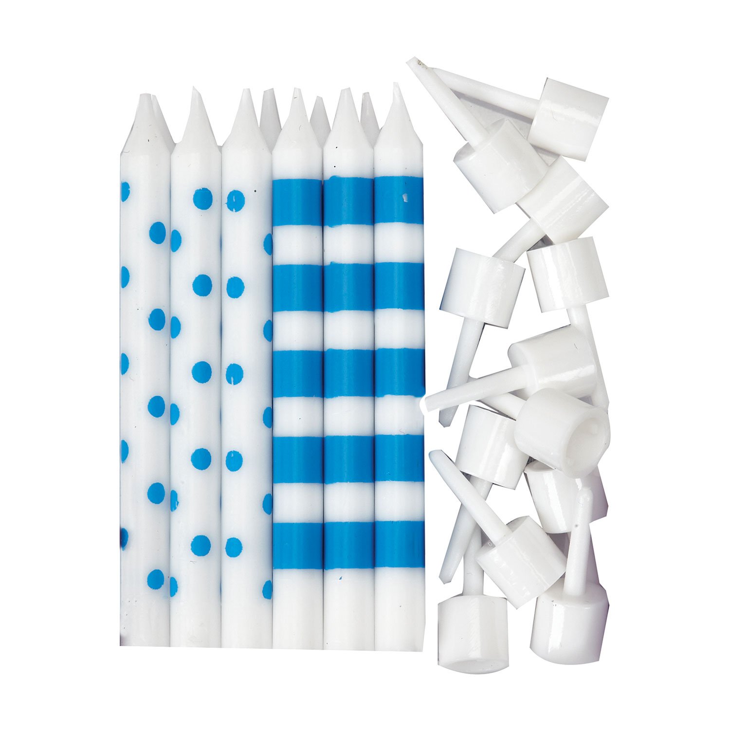 Amscan Dots Plus Stripes Party-Kerzen – Buntes Party-Zubehör Für Jeden Anlass