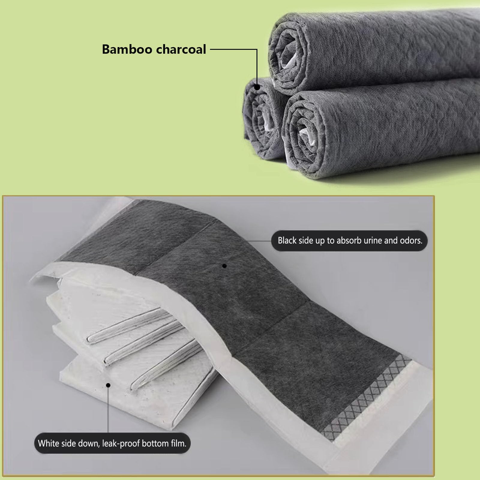 Almohadillas para Pipi de Conejos, Forros Desechables para Jaulas, 60 Piezas Almohadillas Higiénicas Absorbentes para Cobayas Cachorros Chinchillas Hamsters Hurones Erizos Gatos (60x45cm)