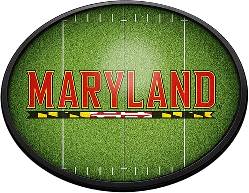 Miniatura 6 de The Fan-Brand NCAA Ohio State Buckeyes - Scarlet Letrero de pared ovalado con luz  Decoración de fútbol, baloncesto, béisbol y deportes