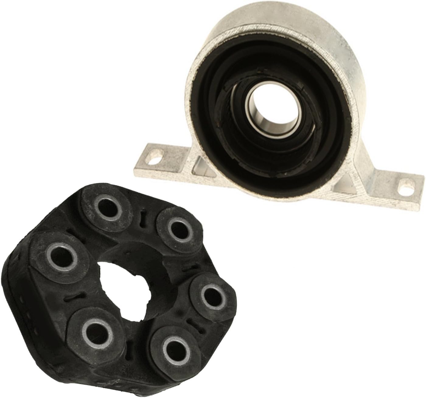 Driveshaft Flex Disc GUIBO + Center Support Bearing for BMW E60 Xi XDrive SET 2