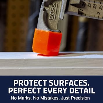 Boss Hammer Soft Blow Cap - Size 2 - Face Cap Designed, Non-Marring, Easy Fit and Removal, Ideal for Finish Work & Flooring - Made in the USA - BCSB2