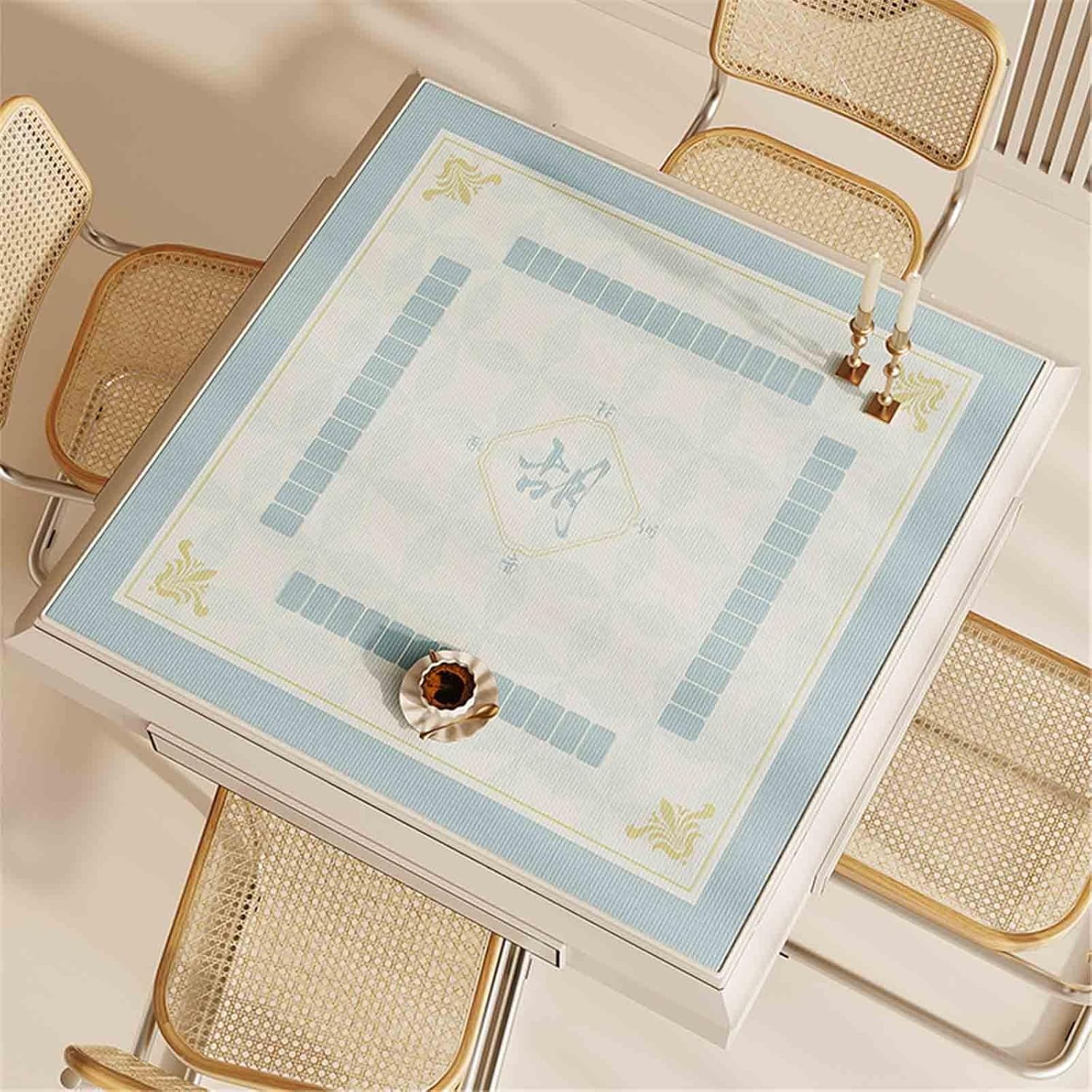 Non-Slip Game Mat for Table Beginners Mahjong Mat Noise Reduction Mahjong Table Cloth Gifts for Card Board Enthusiasts