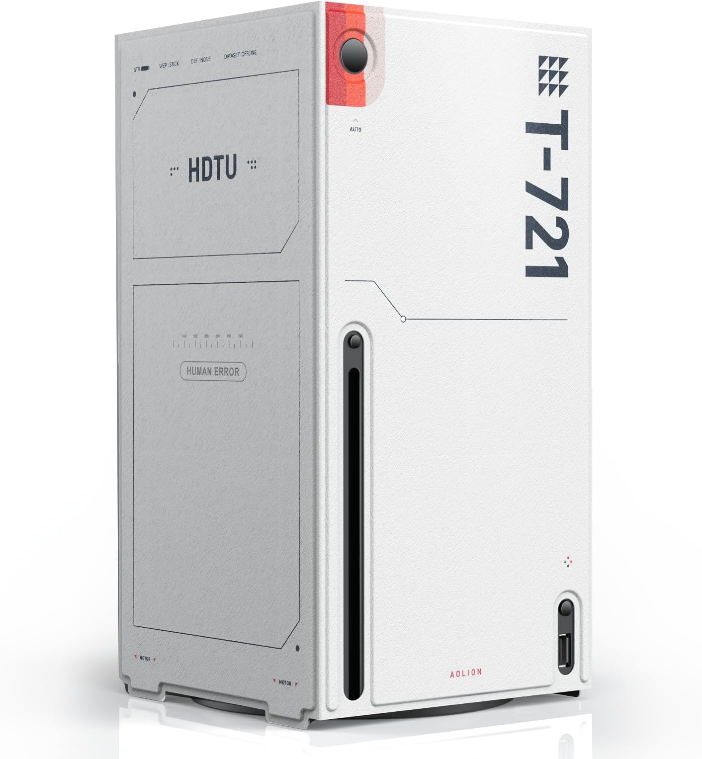 WOLIBEAR Magnetic Smart Wraps for Xbox Series X Console, Text for Star-Field Games Design Protective Cover Case for Xbox Series X Accessories with Premium PU Leather and Soft Inner Lining