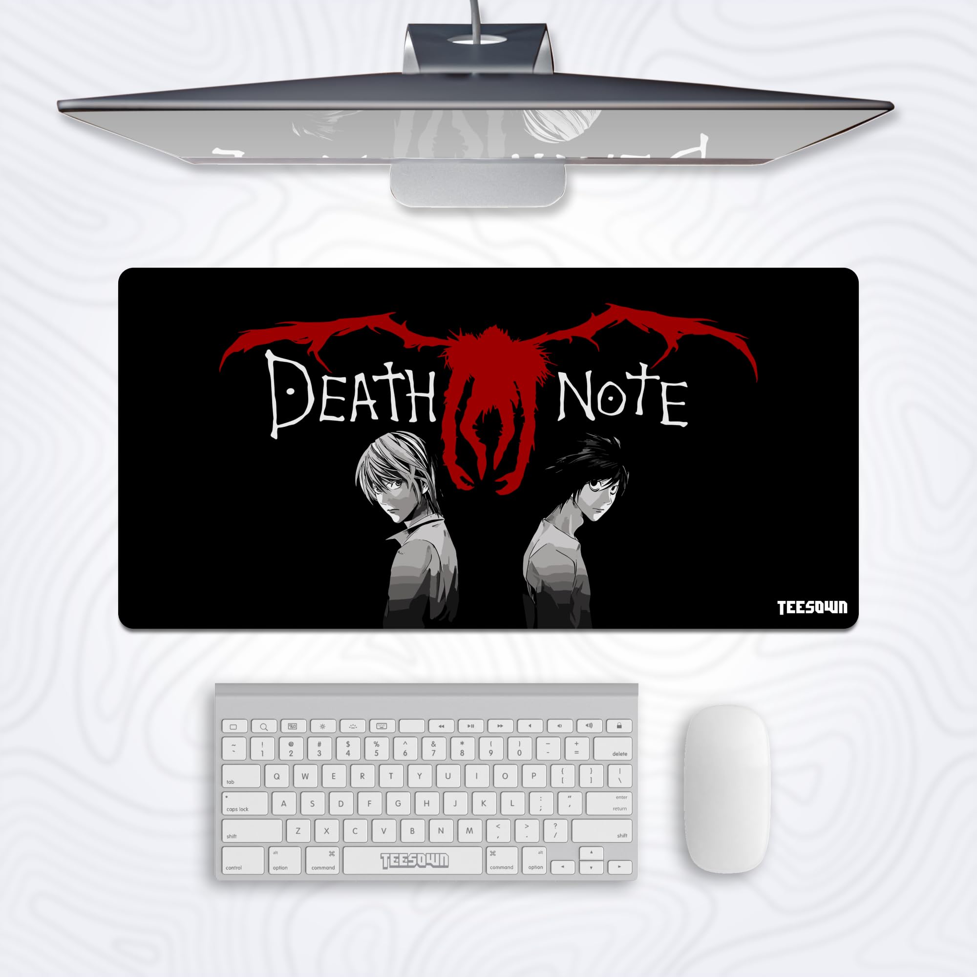 TEESOWN Anime Large Extended Mouse Pad Death Note for Laptop