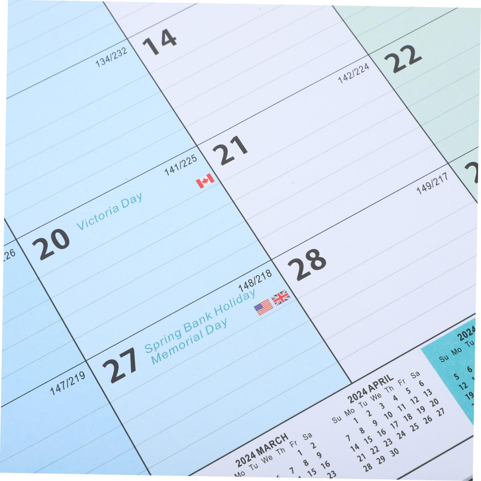 3stücke Haushaltsplaner Wandkalender Englischer Monatskalender Für Büro Und Zuhause Mit Für Notizen Für Lehrer Studenten Und Berufstätige