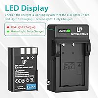 Vista 5 de Paquete de cargador de batería EN-EL9 EN EL9a, paquete de cargador LP compatible con cámaras Nikon D40, D40X, D60, D3000, D5000, repuesto